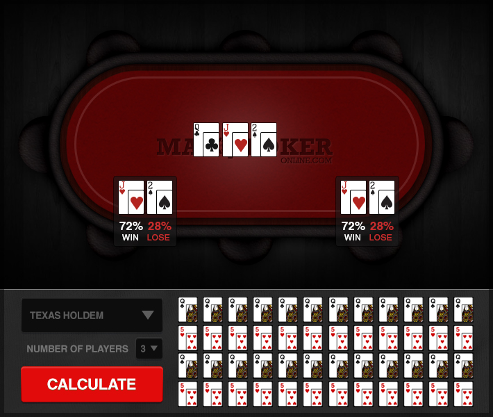 poker hand odds calculator texas holdem